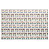Peace Love Cavaliers King Charles Spaniel Fabric Stof (Fat Quarter)