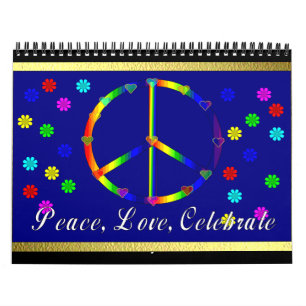 Peace, Love, Celebrate Kalender
