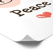 Peace Love Cello Poster (Hoek)