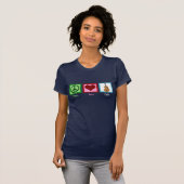 Peace Love Cello T-shirt (Voorkant volledig)