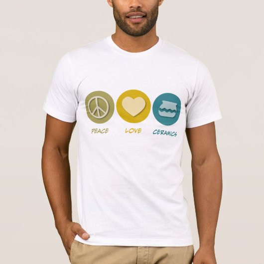 Peace Love Ceramics T-shirt (Voorkant)