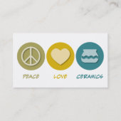 Peace Love Ceramics Visitekaartje (Achterkant)