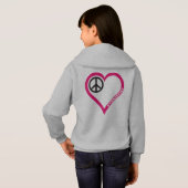 Peace Love Cheer Girl's Gymnastics shirten Hoodies (Achterkant volledig)