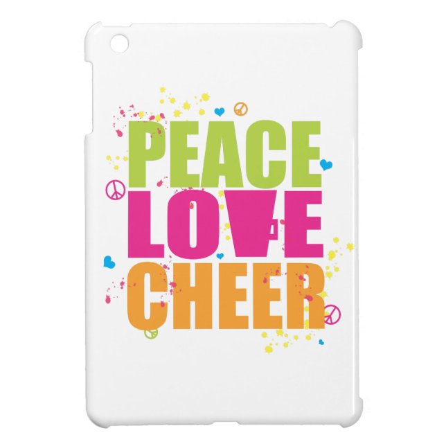Peace, Love, Cheer iPad Mini Case (Achterkant)