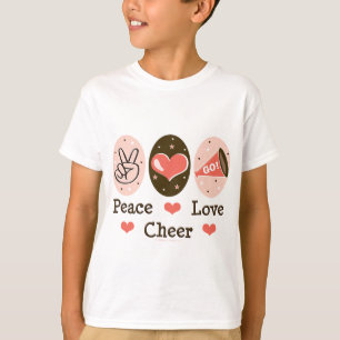 Peace Love Cheer Kinder T shirt