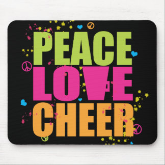 Peace Love Cheer Mousepad Muismat