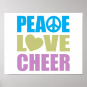 Peace Love Cheer Poster (Voorkant)