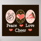 Peace Love Cheer Poster (Voorkant)