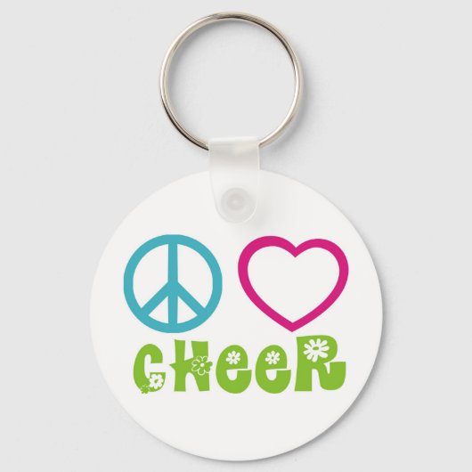 Peace Love Cheer Sleutelhanger (Voorkant)