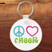 Peace Love Cheer Sleutelhanger (Voorkant)