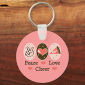 Peace Love Cheer Sleutelhanger (Voorkant)