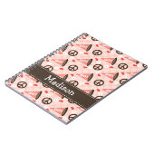 Peace Love Cheer Spiral Notebook Journal Notitieboek (Linkerzijde)