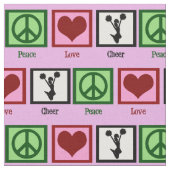 Peace Love Cheer Stof (Close Up)