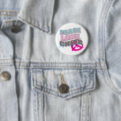 Peace, Love, Cheerleading Gifts Ronde Button 5,7 Cm (In situ)