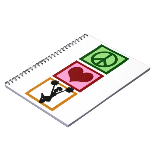 Peace Love Cheerleading Notitieboek (Linkerzijde)