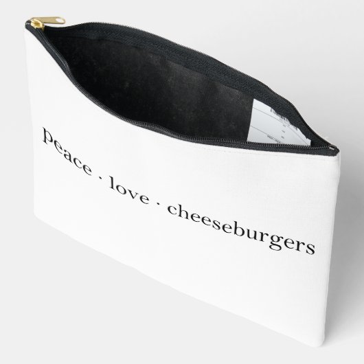 Peace Love Cheeseburgers Etui (Open)