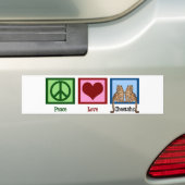 Peace Love Cheetahs Bumpersticker (Op auto)
