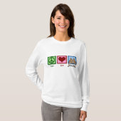 Peace Love Cheetahs T-shirt (Voorkant volledig)