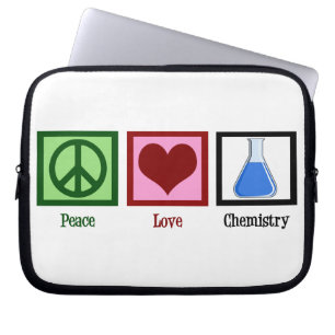 Peace Love Chemistry Laptop Sleeve