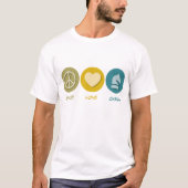 Peace Love Chess T-shirt (Voorkant)