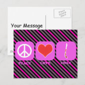 Peace Love Chili Briefkaart (Voorkant / Achterkant)