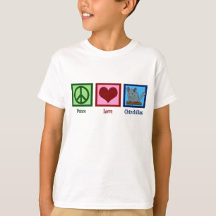 Peace Love Chinchillas Kinder T-shirt