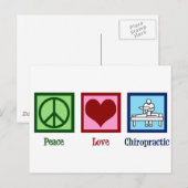 Peace Love Chiropractic Briefkaart (Voorkant / Achterkant)