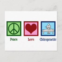 Peace Love Chiropractic Briefkaart