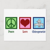 Peace Love Chiropractic Briefkaart (Voorkant)