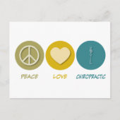 Peace Love Chiropractic Briefkaart (Voorkant)