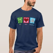 Peace Love Chiropractic - Cool Chiropractor T-shirt (Voorkant)