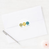 Peace Love Chiropractic Ronde Sticker (Envelop)
