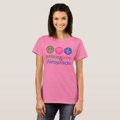 Peace Love & Chiropractic Tie Dye T-Shirt (Voorkant volledig)