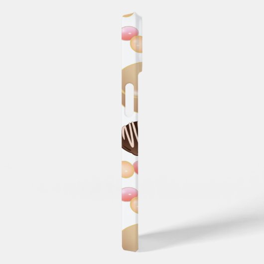 Peace Love Chocolade Snoep Hart Patroon Case-Mate iPhone Case (Achterkant / Rechts)