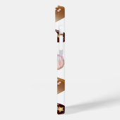 Peace Love Chocolade Snoep Hart Patroon Case-Mate iPhone Case (Achterkant / Links)