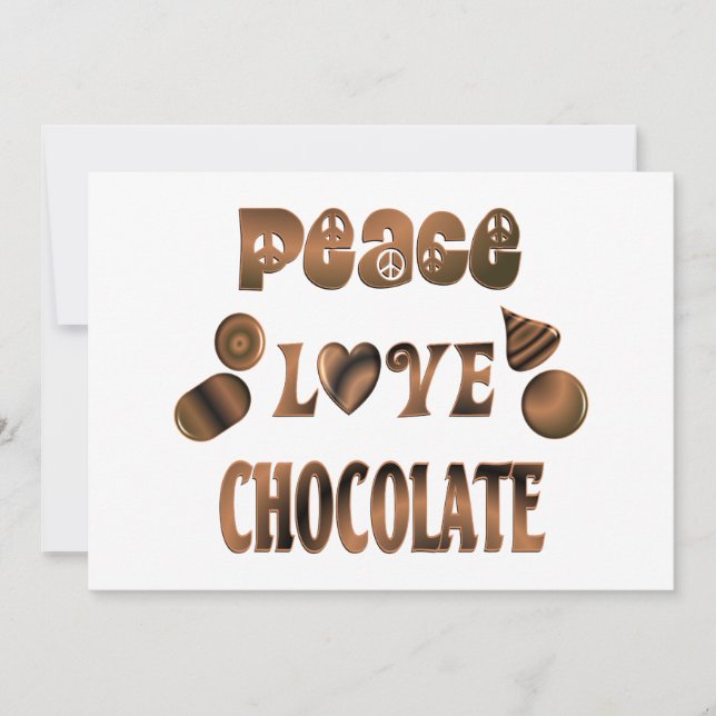 Peace Love Chocolate (Voorkant)