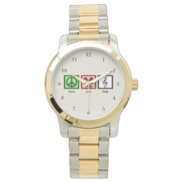 Peace Love Choir Horloge