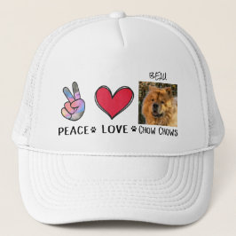 Peace Love Chow verkiest Hondenliefhebbers Trucker Pet