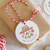 Peace Love Christmas | Groovy Holiday Gift Label
