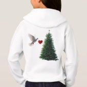 Peace Love Christmas Kids Pullover Hoodie (Achterkant)