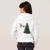 Peace Love Christmas Kids Pullover Hoodie (Achterkant volledig)