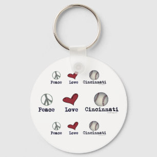 Peace Love Cincinnati Sleutelhanger