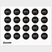 Peace Love Cinco de Mayo Mexicaans Grappig Ronde Sticker (Vel)