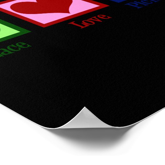 Peace Love Ckleball  Poster (Hoek)