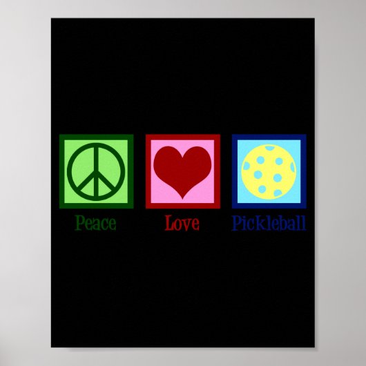 Peace Love Ckleball  Poster (Voorkant)