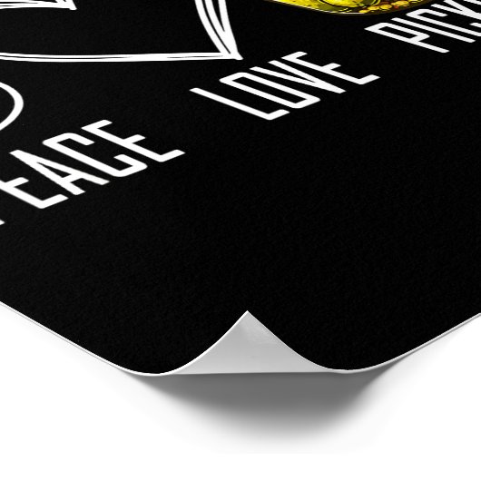 Peace Love Ckles Retro Jar Of Sliced Ckles Funny F Poster (Hoek)