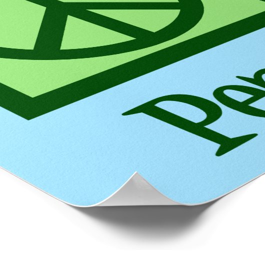 Peace Love Clarinet Poster (Hoek)