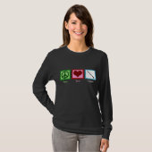 Peace Love Clarinet T-shirt (Voorkant volledig)
