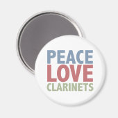 Peace Love Clarinets Magneet (Voorkant / Achterkant)