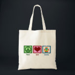 Peace Love Clowns Tote Bag<br><div class="desc">Een schattig cadeau voor de canvas tas van de clown.</div>